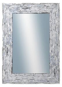 DANTIK - Zrkadlo v rámu, rozmer s rámom 50x70 cm z lišty Travertino strieborné (2893)