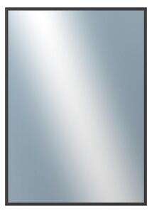 DANTIK - Zrkadlo v rámu, rozmer s rámom 50x70 cm z lišty Hliník čierna (7269021)