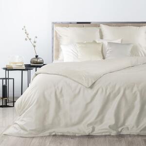 Krémové obojstranné posteľné obliečky so zapínaním na zips krémová
