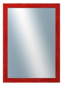 DANTIK - Zrkadlo v rámu, rozmer s rámom 50x70 cm z lišty RETRO červená (2534)