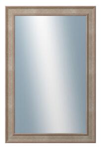 DANTIK - Zrkadlo v rámu, rozmer s rámom 40x60 cm z lišty TOOTH malá strieborná (3162)