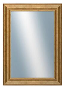 DANTIK - Zrkadlo v rámu, rozmer s rámom 50x70 cm z lišty HRAD zlatá patina (2822)