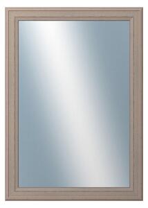 DANTIK - Zrkadlo v rámu, rozmer s rámom 50x70 cm z lišty STEP hnedá (3020)