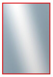 DANTIK - Zrkadlo v rámu, rozmer s rámom 40x60 cm z lišty Hliník červená (7001098)