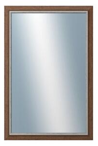 DANTIK - Zrkadlo v rámu, rozmer s rámom 40x60 cm z lišty TAIGA hnedá (3107)