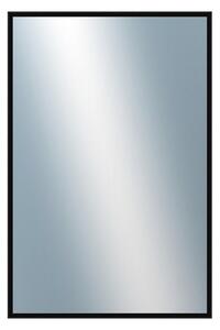 DANTIK - Zrkadlo v rámu, rozmer s rámom 40x60 cm z lišty Hliník čierna lesklá (7269016)