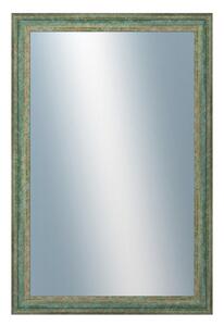 DANTIK - Zrkadlo v rámu, rozmer s rámom 40x60 cm z lišty LYON zelená (2706)