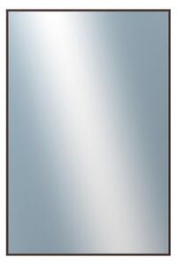 DANTIK - Zrkadlo v rámu, rozmer s rámom 40x60 cm z lišty Hliník wenge (7273516)