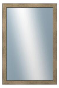 DANTIK - Zrkadlo v rámu, rozmer s rámom 40x60 cm z lišty KOSTKA platina (2785)