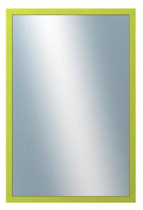 DANTIK - Zrkadlo v rámu, rozmer s rámom 40x60 cm z lišty PASTELKA svetlo zelená rovná (2560)