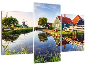Obraz holandských mlynov (90x60 cm)