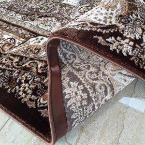 Hnedý vintage koberec s mandalou Hnedá Šírka: 80 cm | Dĺžka: 150 cm