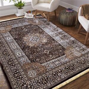 Vzorovaný vintage koberec v hnedej farbe Hnedá Šírka: 80 cm | Dĺžka: 150 cm
