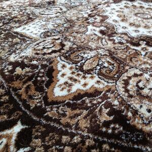 Hnedý vintage koberec s mandalou Hnedá Šírka: 80 cm | Dĺžka: 150 cm