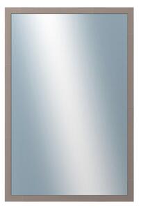 DANTIK - Zrkadlo v rámu, rozmer s rámom 40x60 cm z lišty PASTELKA šedohnedá rovná (2967)