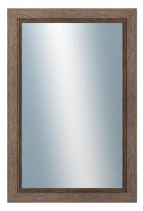 DANTIK - Zrkadlo v rámu, rozmer s rámom 40x60 cm z lišty CARRARA hnedá (2894)