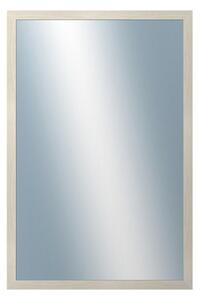 DANTIK - Zrkadlo v rámu, rozmer s rámom 40x60 cm z lišty KASETTE biela prederaná (2756)