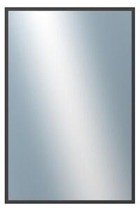 DANTIK - Zrkadlo v rámu, rozmer s rámom 40x60 cm z lišty Hliník čierna (7269021)