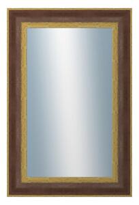 DANTIK - Zrkadlo v rámu, rozmer s rámom 40x60 cm z lišty ZVRATNÁ červenozlatá plast (3069)