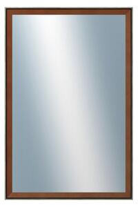 DANTIK - Zrkadlo v rámu, rozmer s rámom 40x60 cm z lišty Inclinata colori hnedá (3135)