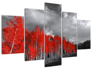 Obraz - Stromy vo farbe jesene (150x105 cm)