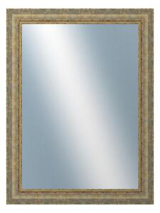 DANTIK - Zrkadlo v rámu, rozmer s rámom 60x80 cm z lišty ZVRATNÁ bielozlatá plast (3067)