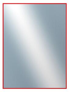 DANTIK - Zrkadlo v rámu, rozmer s rámom 60x80 cm z lišty Hliník červená (7001098)