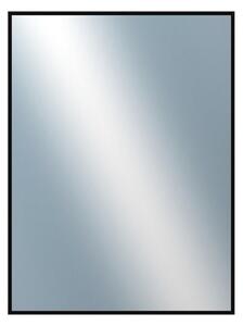 DANTIK - Zrkadlo v rámu, rozmer s rámom 60x80 cm z lišty Hliník čierna lesklá (7269016)
