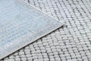Moderný koberec NOBLE 9730 68 vzor rámu vintage, krémovo / modrý