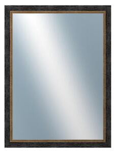 DANTIK - Zrkadlo v rámu, rozmer s rámom 60x80 cm z lišty CARRARA hnedočierna (2948)