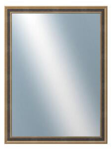 DANTIK - Zrkadlo v rámu, rozmer s rámom 60x80 cm z lišty TOOTH malá zlatá (3163)