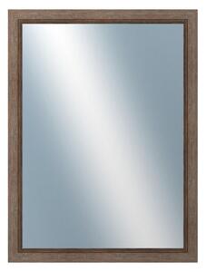 DANTIK - Zrkadlo v rámu, rozmer s rámom 60x80 cm z lišty CARRARA hnedá (2894)
