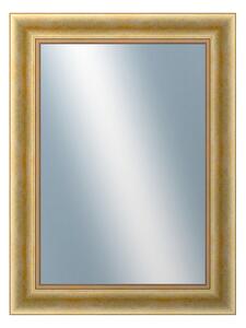 DANTIK - Zrkadlo v rámu, rozmer s rámom 60x80 cm z lišty KŘÍDLO veľké zlaté patina (2772)
