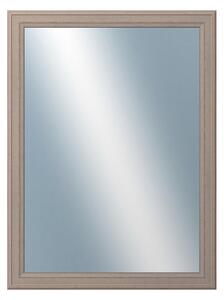 DANTIK - Zrkadlo v rámu, rozmer s rámom 60x80 cm z lišty STEP hnedá (3020)
