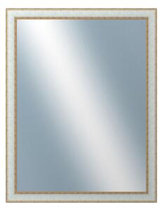DANTIK - Zrkadlo v rámu, rozmer s rámom 70x90 cm z lišty DOPRODEJMETAL bielozlatá (3023)