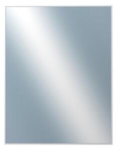 DANTIK - Zrkadlo v rámu, rozmer s rámom 70x90 cm z lišty Hliník biela (7003027)