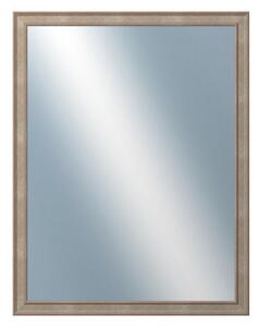 DANTIK - Zrkadlo v rámu, rozmer s rámom 70x90 cm z lišty TOOTH malá strieborná (3162)