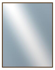 DANTIK - Zrkadlo v rámu, rozmer s rámom 70x90 cm z lišty Hliník hnedá (7269211)