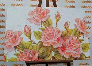 Obraz vintage kytica ruží