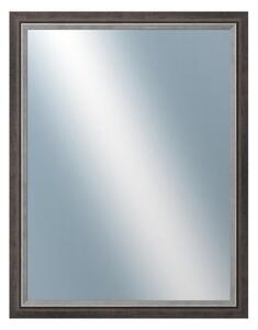 DANTIK - Zrkadlo v rámu, rozmer s rámom 70x90 cm z lišty AMALFI čierna (3118)