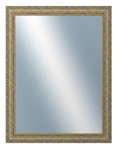 DANTIK - Zrkadlo v rámu, rozmer s rámom 70x90 cm z lišty ZVRATNÁ bielozlatá plast (3067)