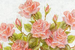 Obraz vintage kytica ruží - 60x40