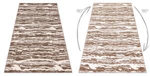 Moderný MEFE Vlny koberec 8761, tmavo-béžový