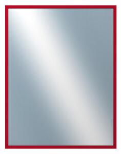 DANTIK - Zrkadlo v rámu, rozmer s rámom 70x90 cm z lišty PERLA červená lesklá (2878)