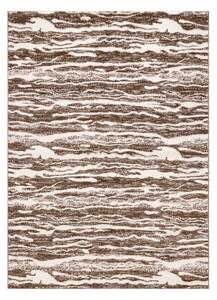 Moderný MEFE Vlny koberec 8761, tmavo-béžový