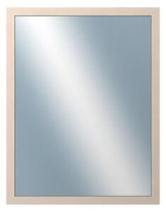 DANTIK - Zrkadlo v rámu, rozmer s rámom 70x90 cm z lišty 4020 biela prederaná (2766)