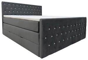 BOXSPRINGOVÁ POSTEĽ, 140/200 cm, čierna Livetastic - Online Only zostavy, Online Only