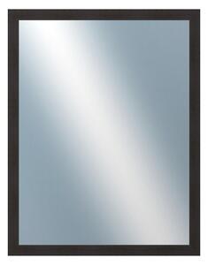 DANTIK - Zrkadlo v rámu, rozmer s rámom 70x90 cm z lišty 4020 hnedá (2767)
