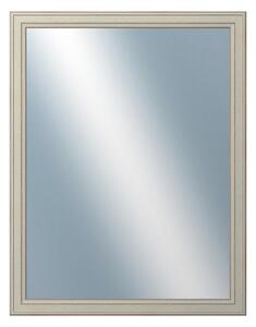 DANTIK - Zrkadlo v rámu, rozmer s rámom 70x90 cm z lišty STEP biela (3018)