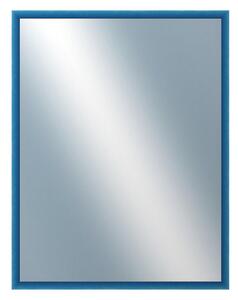DANTIK - Zrkadlo v rámu, rozmer s rámom 70x90 cm z lišty BOX modrá morená (1753)